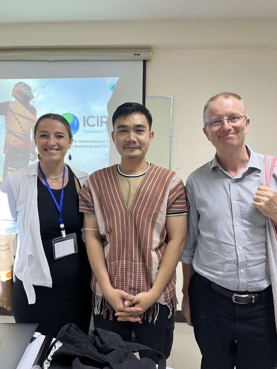 DrJustineC's tweet photo. Great panel discussion on the threat posed by the junta in #Myanmar to climate action and environmental activism with Ashley South and the latest member of the #MyClimate team @diisdk, Saw Yan Naing at the 7th #ICIRD conference @rcsd_cmu https://t.co/08cfQnIgkD