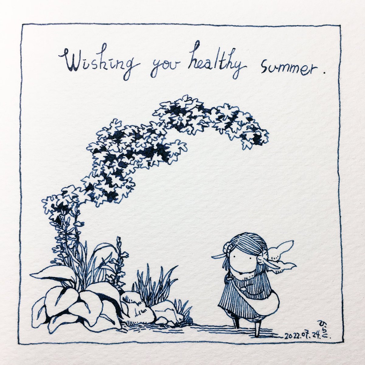 7/24:Summer greeting card

健やかな夏になりますように!

 #Pavot  #ペン画 