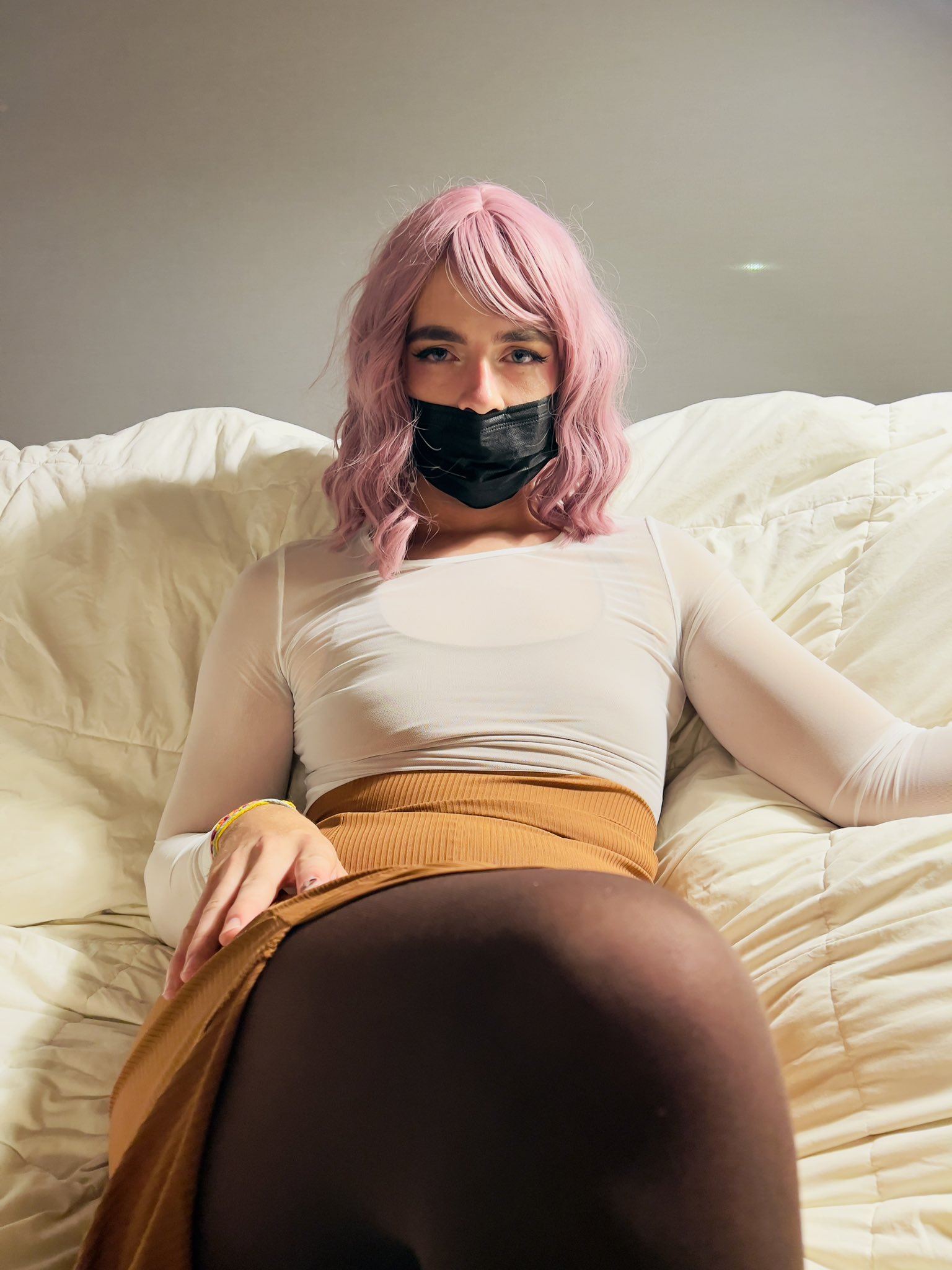 2 pic. Hoping to find a cute boy or girl to take me home tonight! #femboy #nstwtw #onlyfans #onlyfanspromo