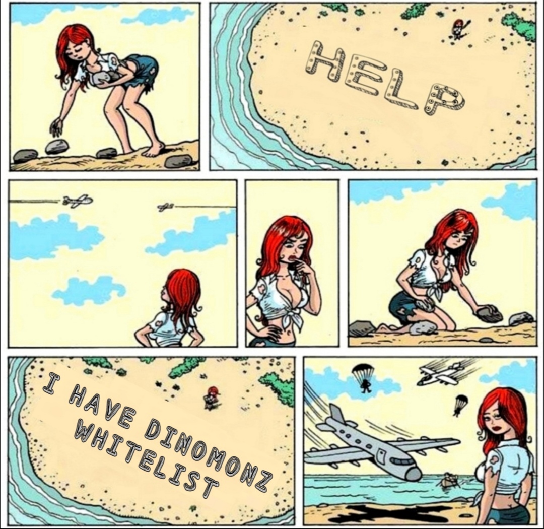 Meme made by fan🎭

Join discord for meme contest 

First 100 people will get whitelist
👉🏻 Like &amp; Re-tweet &amp; Tag 3 friends 

#dinomonz #solana #nfts #nft #mint #dino #sol #wl #whitelist #joindiscord