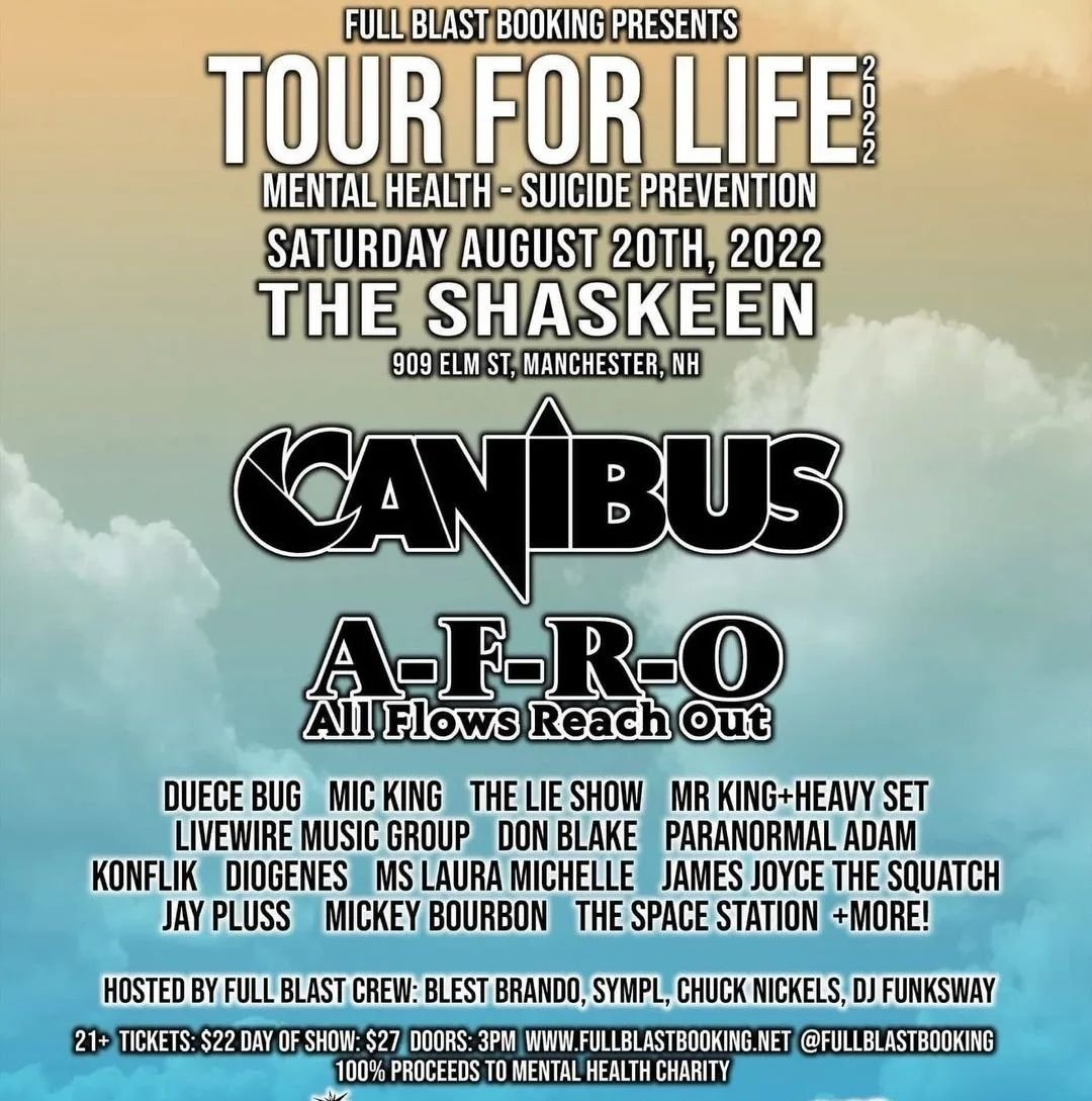 <a href="/DaRealCanibus/">CANIBUS</a> Live!!  <a href="/TheShaskeenPub/">The Shaskeen Pub</a> August 20th, Manchester New Hampshire! #hiphop