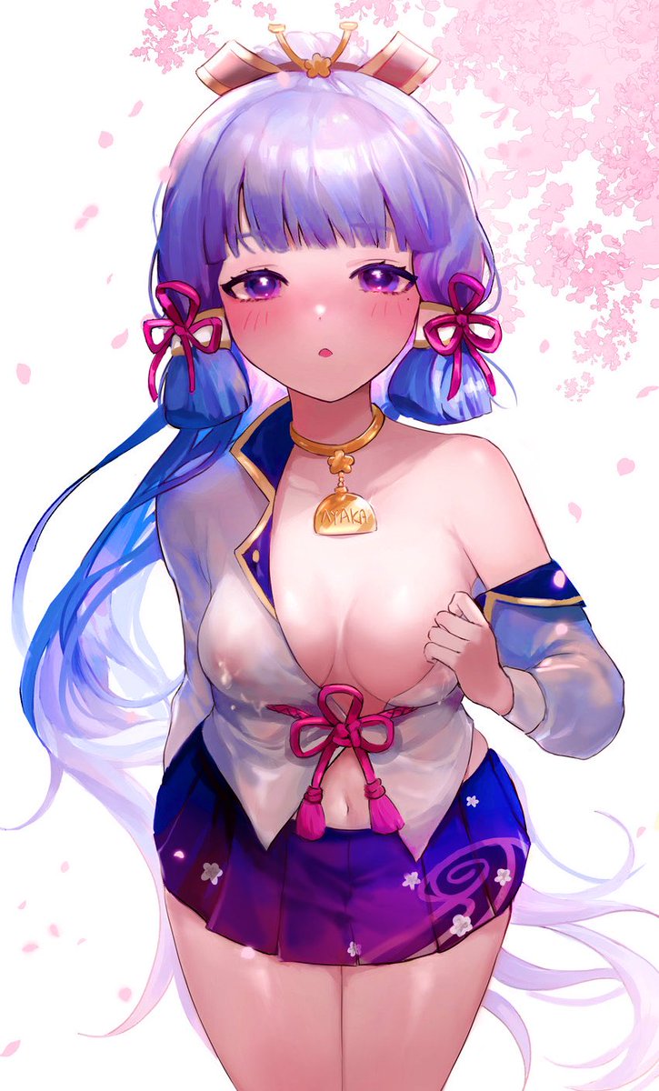 Metamoregnant's tweet photo. ¡Ven y sígueme diariamente:D! #waifu #animegirl #AnimeArt #arte #ilustration #Genshinlmpact #KamisatoAyaka #game https://t.co/m54mDmSUQa