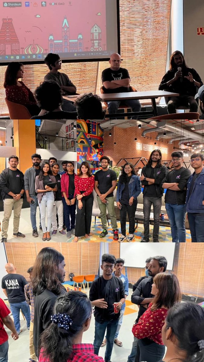 blitzcrafthq's tweet photo. Had an amazing panel of #Web3 enthusiasts.
It was nice catching up with @im_aathmika, building the Web3 community!
@Web3Chennai @thedanielmark @fabianferno
#web3commmunity #Web3
#blockchaintechnology
#BlockchainIsTheFuture #buildl
#WAGMI #NFTCommunity #NFTs
#nftworlds https://t.co/p3kHUdVUHk