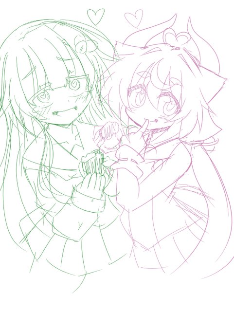 あんこに堕ちさせようとしてくるヒメちゃんと堕ちちゃうずんちゃん 