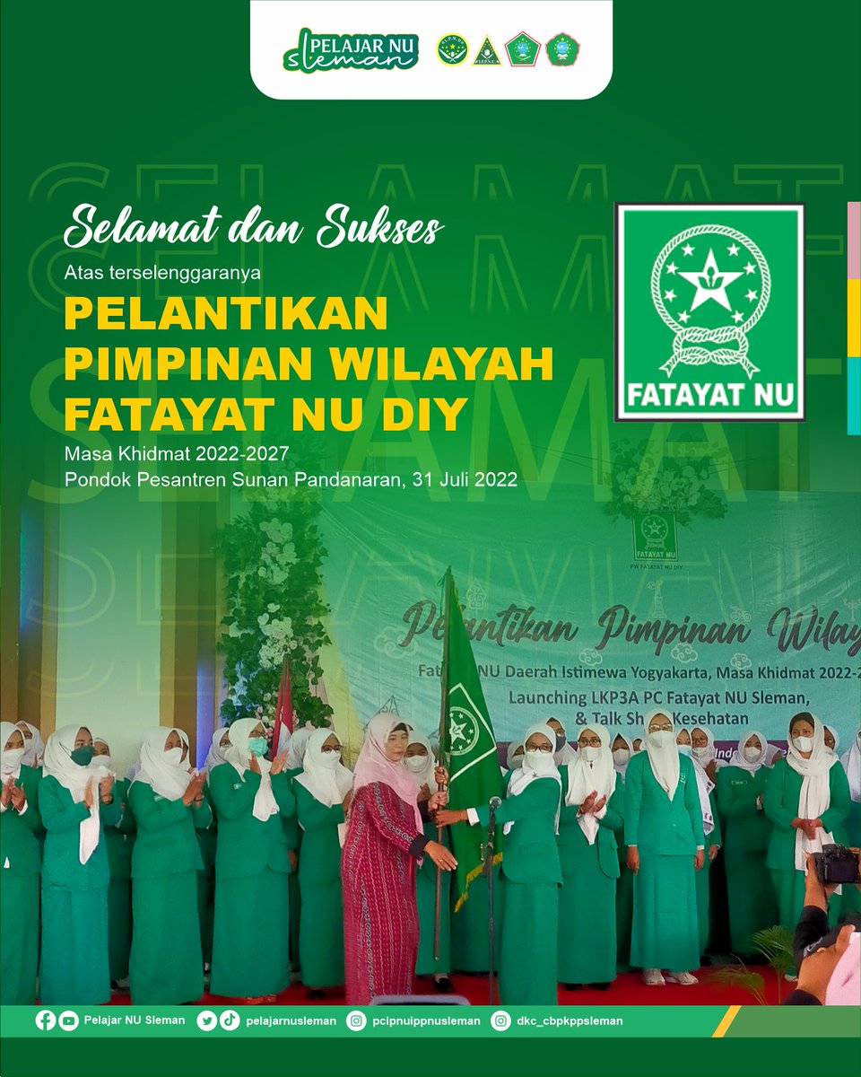 pelajarnusleman's tweet photo. Semoga senantiasa diberikan kemudahan dalam mengemban amanah ✨ https://t.co/iLyxUGHm1T