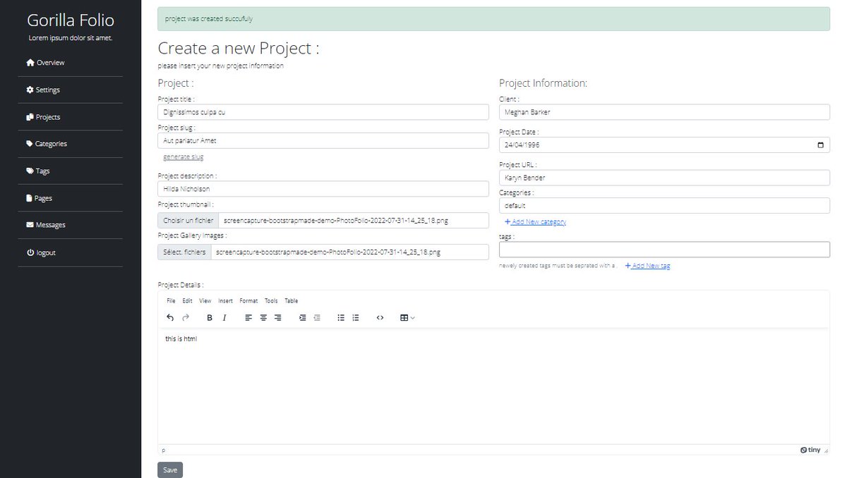 GorillaLaravel's tweet image. after about 30 days learning laravel i&apos;ve decided to turn this template i found into a full laravel app , screenshots from the home page and the admin panel 
this is a video where i explain how i made it 
youtube.com/watch?v=Db6N3z…

#laravel #laravel9 #laraveldaily #webdevelopment