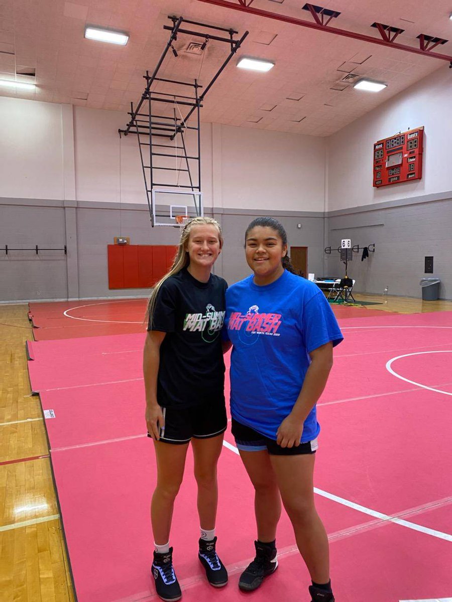 Good Luck to Olivia and Johanna as they compete in the Mid-Summer Mat Bash Duals in Texas! #btonwrestling