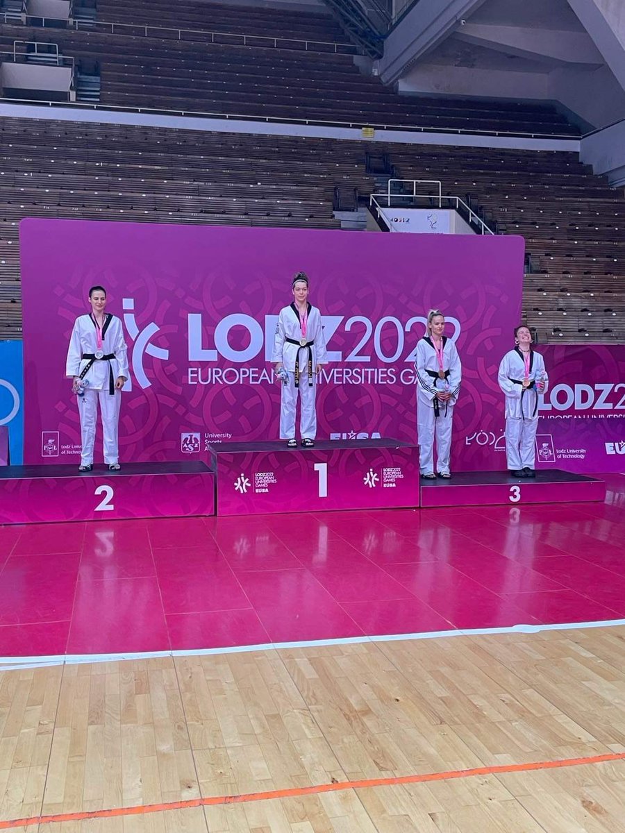 RuthMay1997's tweet photo. Bronze at the European University Games 🥉

Thank you to @BUCSsport and @CMetSUSport for the opportunity and @masterpauljones @LlantwitTKD for the support, I couldn’t do it without you!! 🏹💛 https://t.co/9GiZyR9TJH
