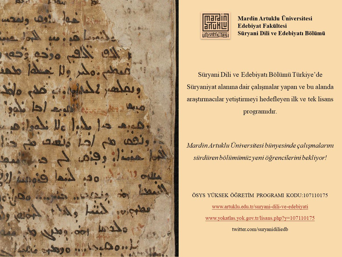 Mardin Artuklu Üniversitesi bünyesinde çalışmalarını sürdüren bölümümüz yeni öğrencilerini bekliyor!
#mardin #mardinartukluüniversitesi