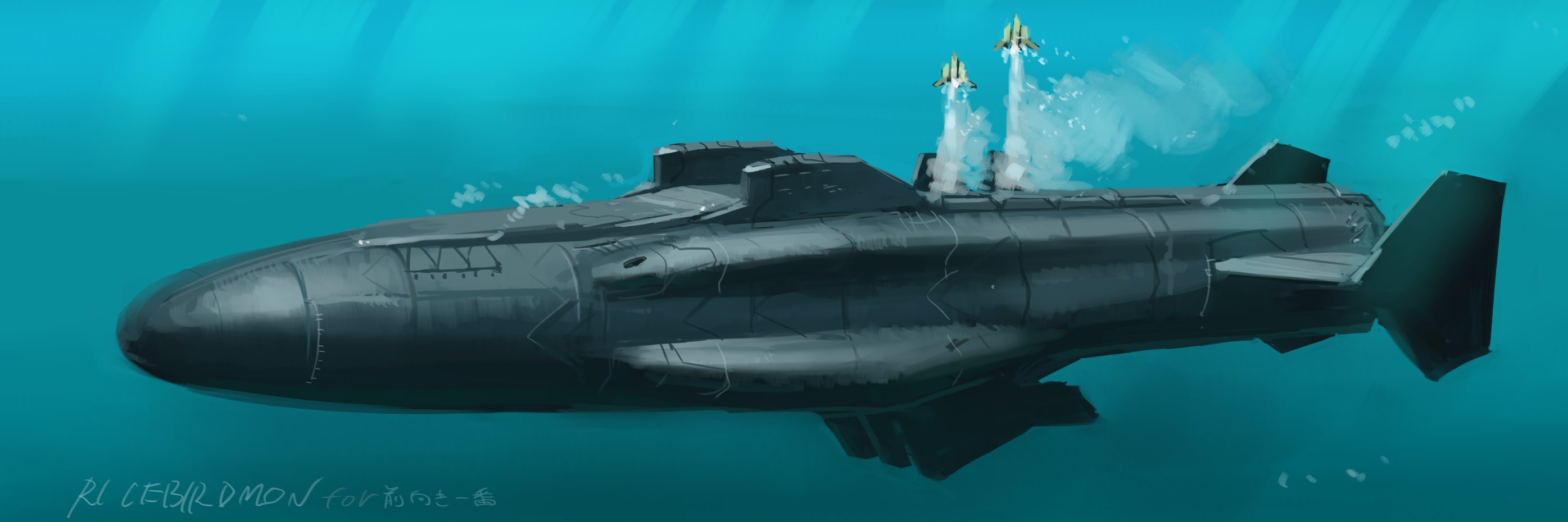 抽象的なパステル画 A4サイズ空の潜水艦 Amazon.co.jp: 背景が山の水面にあるHD潜水艦9010464（ 米国製