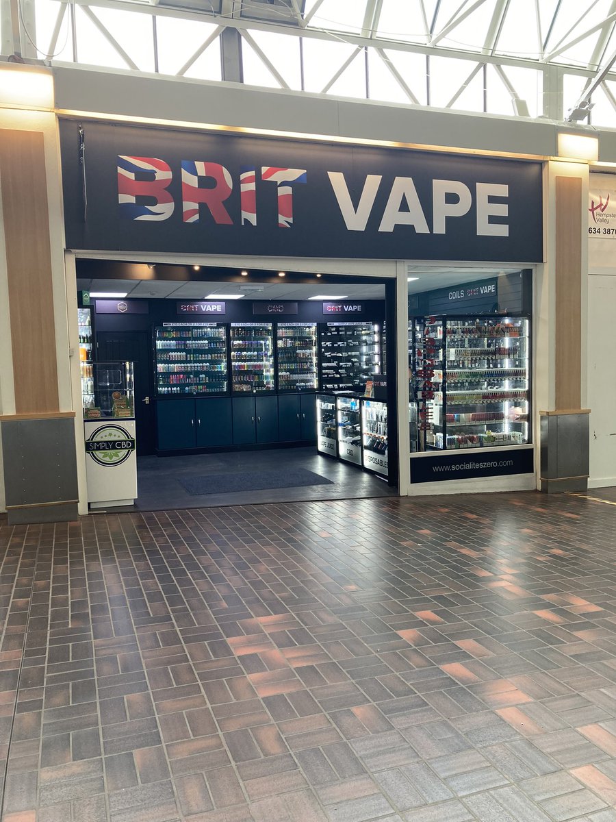 The Centres only Vape store has had a refurbishment. Brit Vape are now  selling an even wider range of Vape Products. Pop along and take a look.  They are located next door