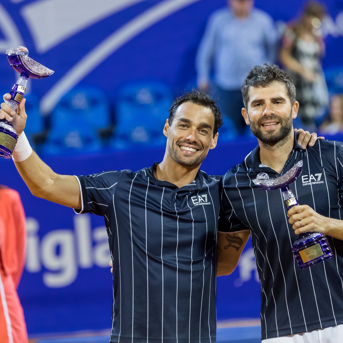 The 2011 champs are back 🏆 Bolelli/Fognini get the win over Glasspool/Heliovaara and their 5️⃣th title together 🤝 @BolelliSimone @fabiofogna | @CroatiaOpenUmag | #CroatiaOpenUmag