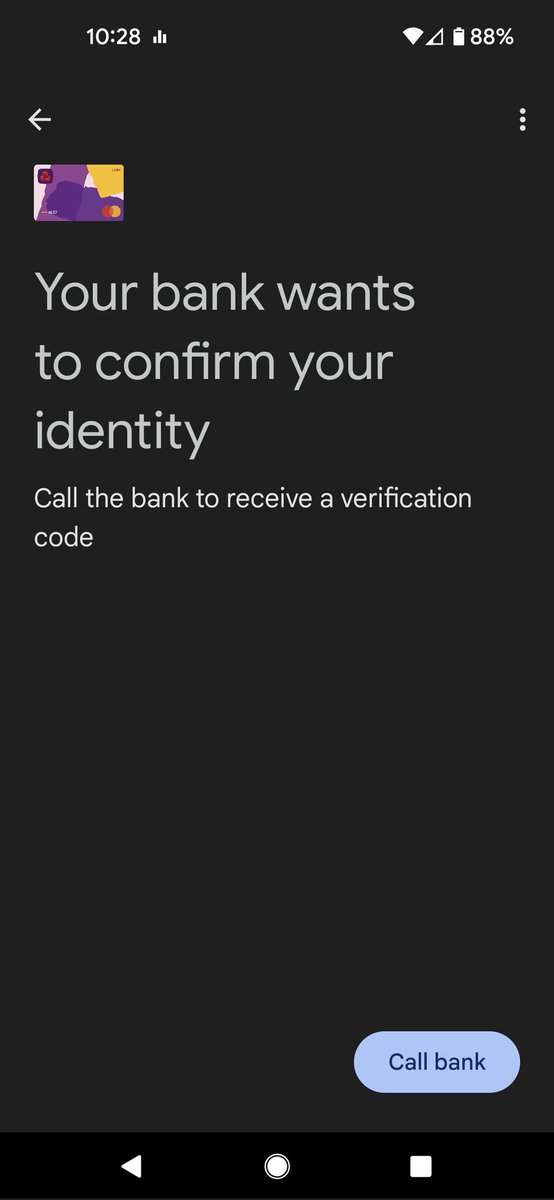 TheParadux's tweet photo. @NatWest_Help I can't setup my phone for Google pay. Have tried calling twice and no one can help. https://t.co/ENYlvwT7ZW