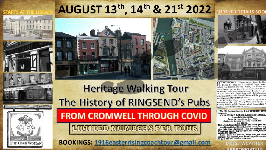 Just two weeks to go before #heritageweek2022 and if you haven't booked a spot, NOW is the time. @HeritageHubIRE @RingsendSociety @newsFour @RadioRicc @dublinbypub @LVADublinPubs @RingsendC @ClarkesPubD4 @OarsmanRingsend @ivanabacik