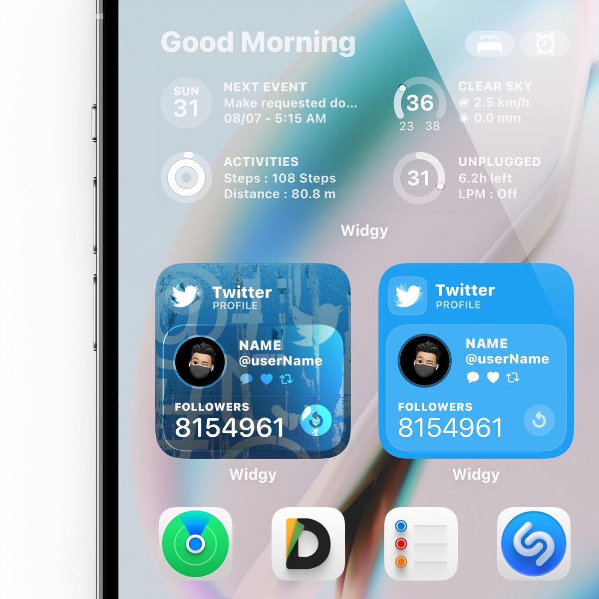 JMVISI0N's tweet image. ConceptX16 : Twitter (2 Styles)

gumroad.com/l/ConceptX16Pa…

#iOS15 #iOS16 #iOS16Beta4 #Widgy