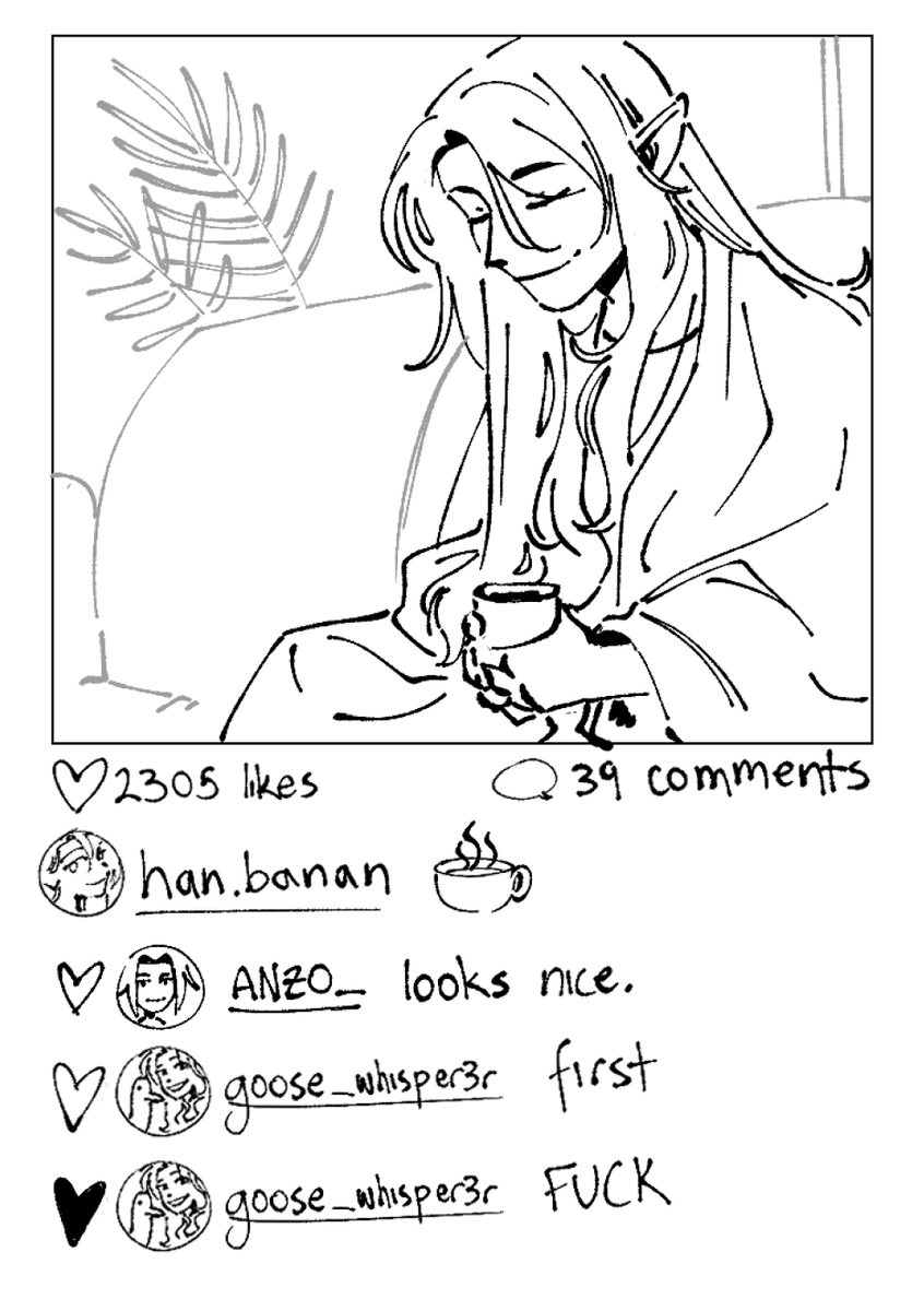 my secret addiction: drawing oc fake social media posts 