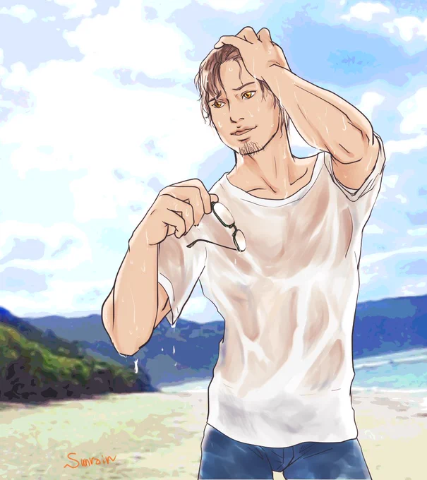 濡れ透け、もっといい感じに描けるようになりたいですねー 