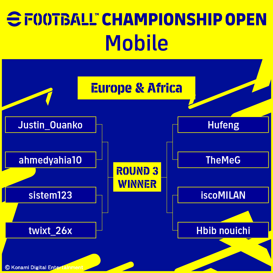 play_eFootball's tweet photo. The #efootballchampionshipopen 2022 is taking place next weekend 🏆  

These are the players coming from Europe and Africa who are looking to be the top 2 from each platform and advance to the World Finals 🌍 

Stay tuned for more information📺

 #efootball https://t.co/mE4cL7BFG1