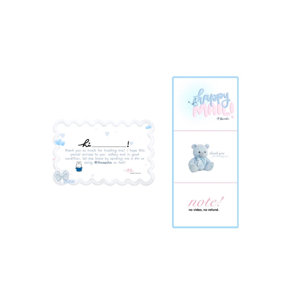 Iovebleus's tweet photo. [🥣] #sunmails .ᐟ

𓂃 hai! thank u sm for design-ing my box seal and thank you card. it's soo pretty <3__<3 thank you too for being accommodating w my requests. 'til our next! ♡ 

. . . 🥽 @wondeungi #meimade https://t.co/ycCVX5TxpT