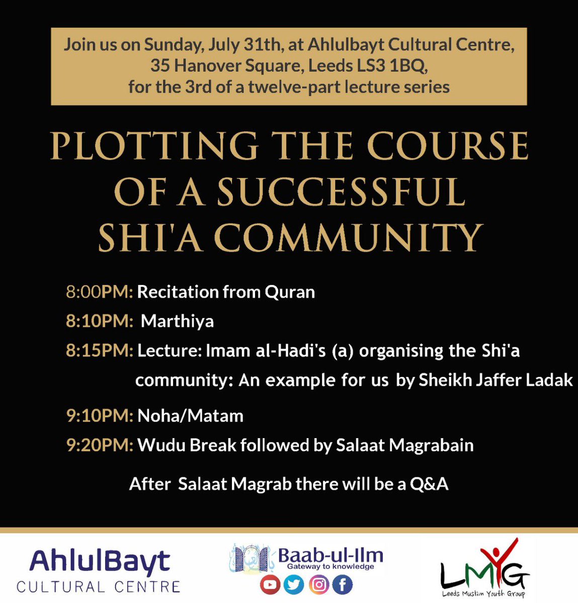 Baab Ul Ilm Leeds tweet media