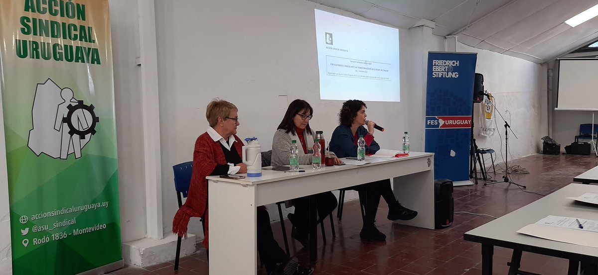 Con el apoyo de la FES y de ASU, dirigentes sindicales de ARTICULACIÓN debatieron este sábado sobre las Transformaciones en el Trabajo. 
Las nuevas tecnologías, plataformas y apps, y sus impactos sobre la producción, la negociación y el empleo exigen renovar ideas y proyectos.