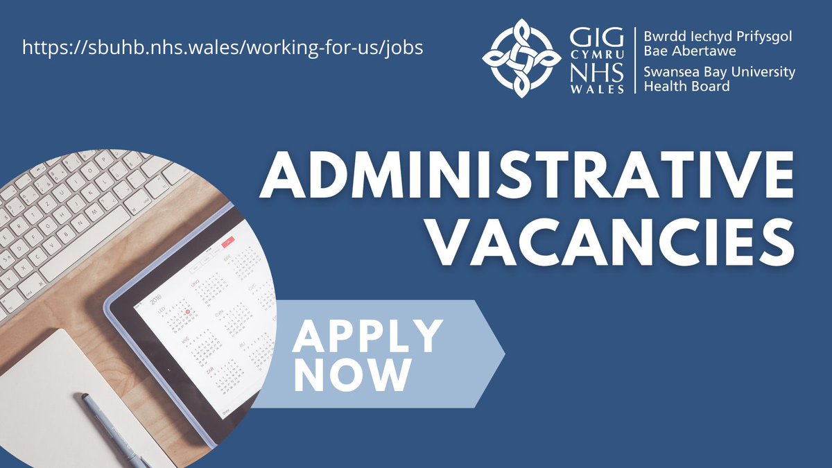1 week to go before our Clerical position x 2 closes nhsjobs.com/job/UK/Swansea…