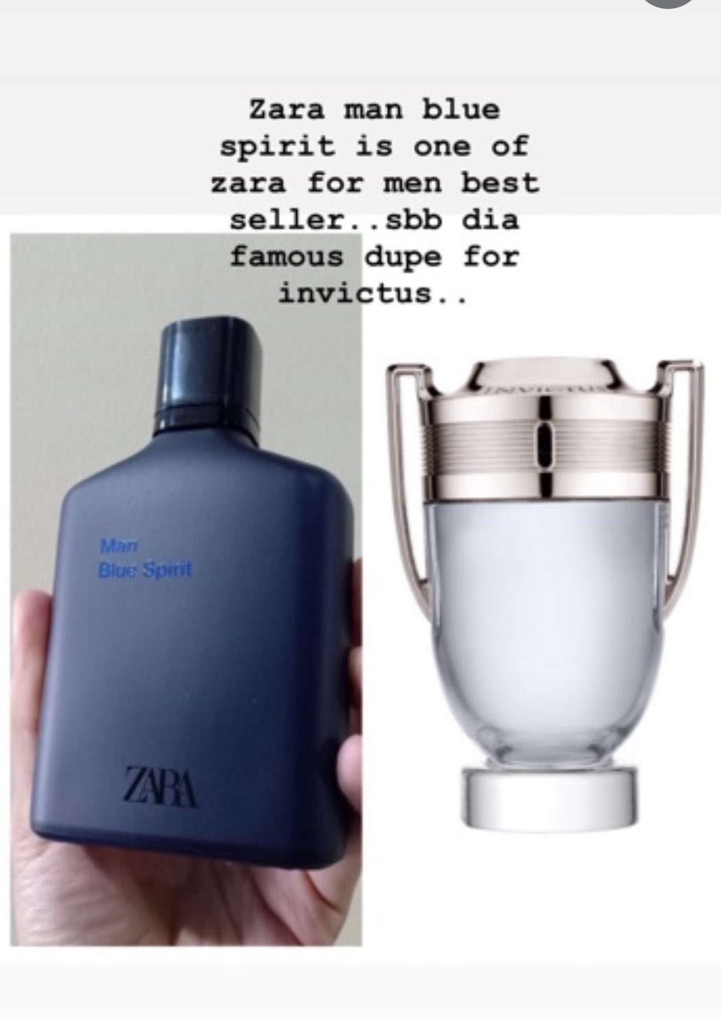 Zara Man Blue Spirit EDT 10ml (Paco Rabanne Invictus) – SCENTFLIX