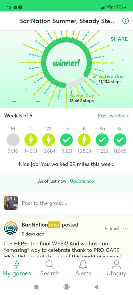 ufoguytwitch's tweet photo. Just finished my 5th #stepbet challenge. I need a bit of a break now to study more for the upcoming 3 months of exams https://t.co/lUqPyfI2hi