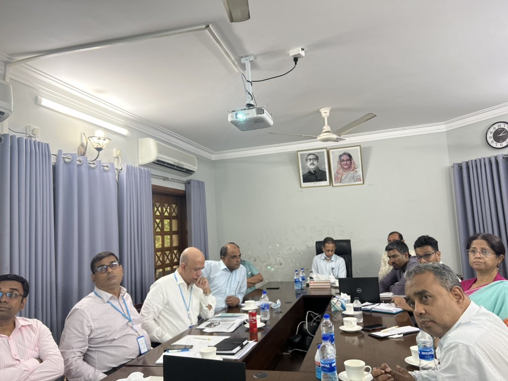 NRP_BD's tweet photo. NRP's 14th JPIC meeting was held on July 31,22(evening) at Mohakhali Office. Meeting chaired by Mr. K M Abdul Wadud, Addl. SecretaryMoDMR and NPC(New), NRP. Four subprojects personnel, PDs, and UN agencies focal actively shared their quarterly progress and future direction.🇧🇩🇸🇪🇬🇧 https://t.co/MxC9qhBLch