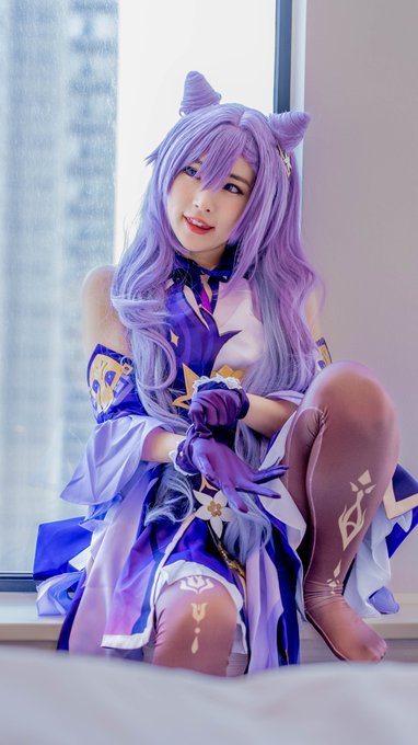 Keqing cosplay💜 https://t.co/NbAm8OQIOs<a href="/tag/genshinimpact"class="tags"><span>#genshinimpact</span></a>
