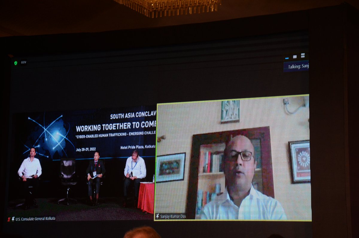 SHAKTIVAHINI's tweet photo. Session on South Asia CyberPeace Cooperation Council to fight Cyber-Enabled Human Trafficking &amp; Online Child Sexual Abuse &amp; Exploitation at South Asia Conclave on “Cyber-Enabled Human Trafficking”on July 28-29 in Kolkata, organized by @USAndKolkata, @SHAKTIVAHINI &amp; @cyberpeacengo https://t.co/kUHaVVXGzj