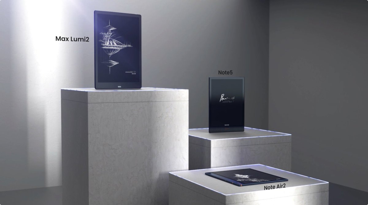 OnyxBoox's tweet image. Save 5% on #MaxLumi2 or #Note5 or #NoteAir2 until 31st August at shop.boox.com