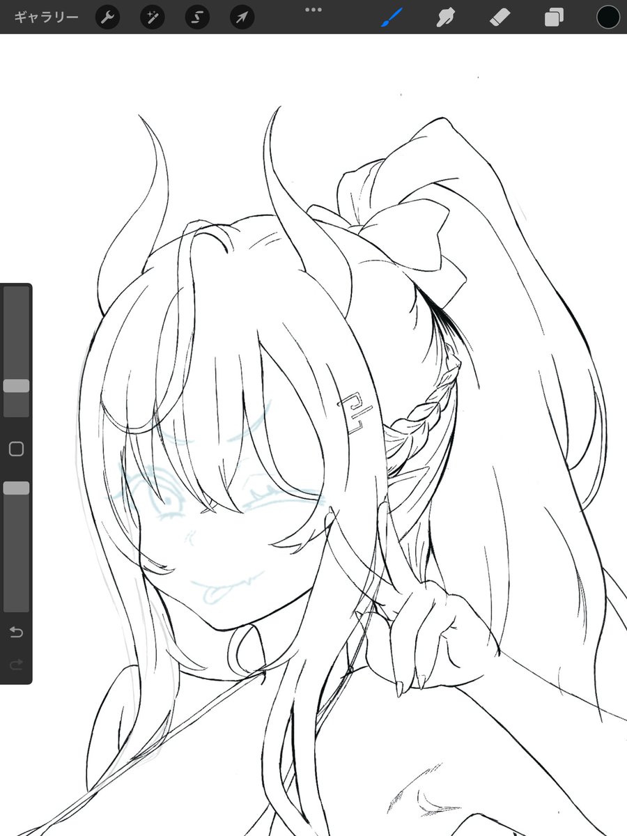 wip、、、表情と輪郭がもの言う、、、!! 