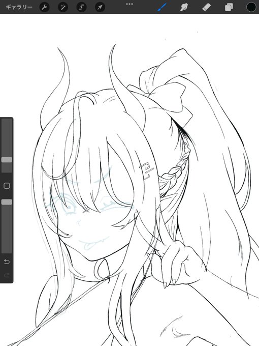 wip、、、表情と輪郭がもの言う、、、!! 