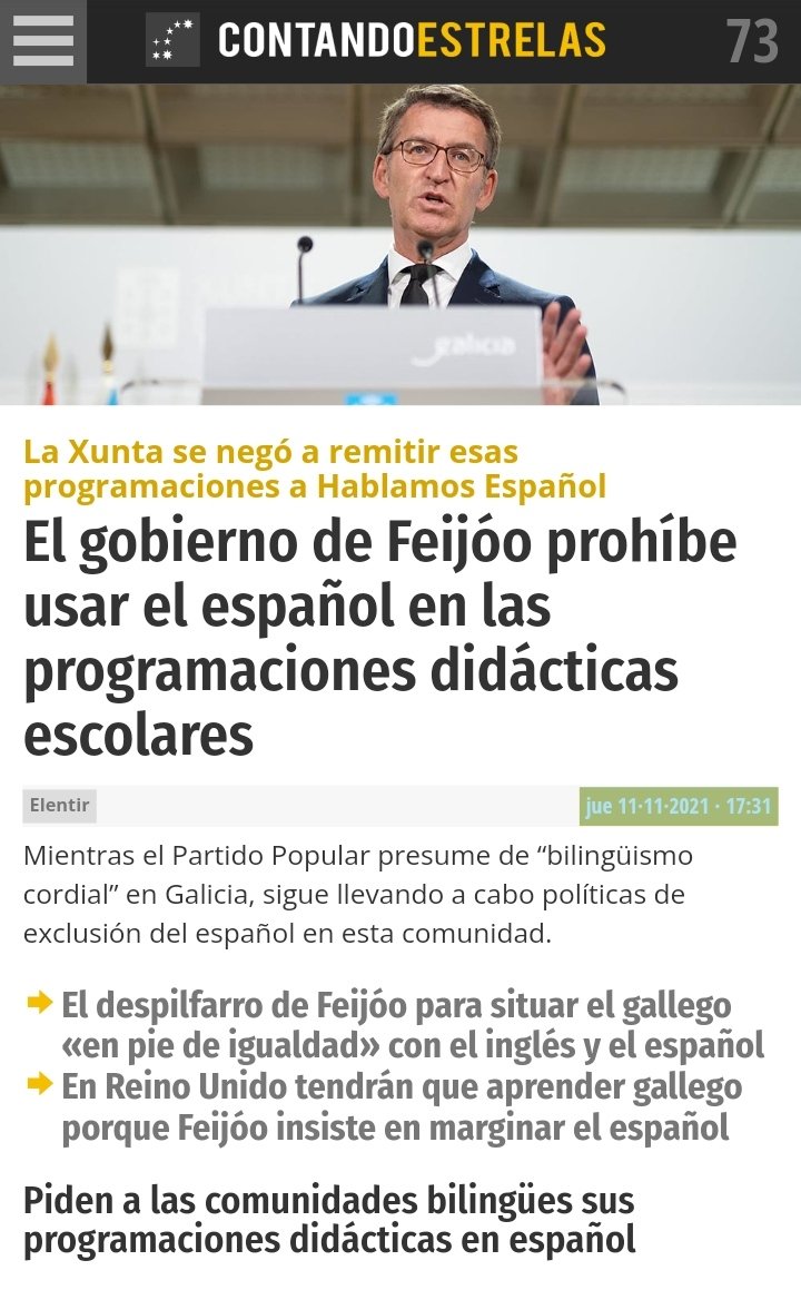En Cataluña, no. En Galicia, sí.
