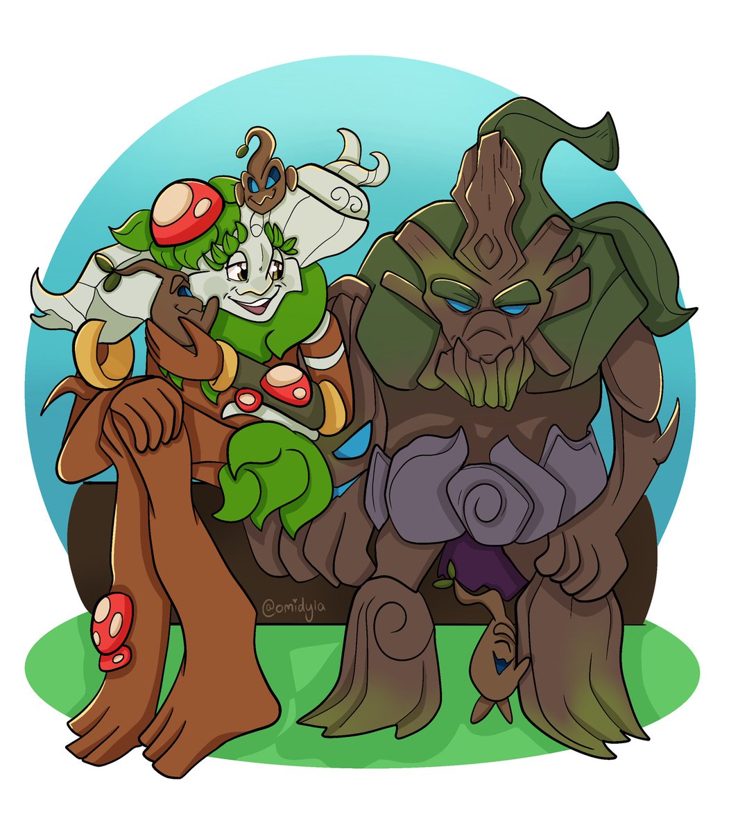 omidyla's tweet image. #LeagueOfLegends #ivern #maokai