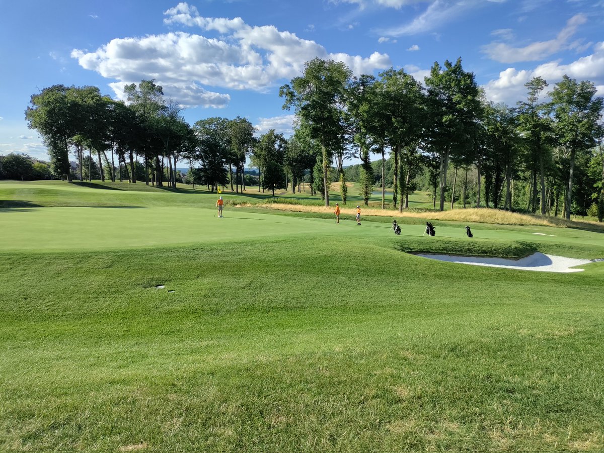 Saturday great weather evening hosting a junior golf event at National. Greens were rollin' after another .26 ET day!
