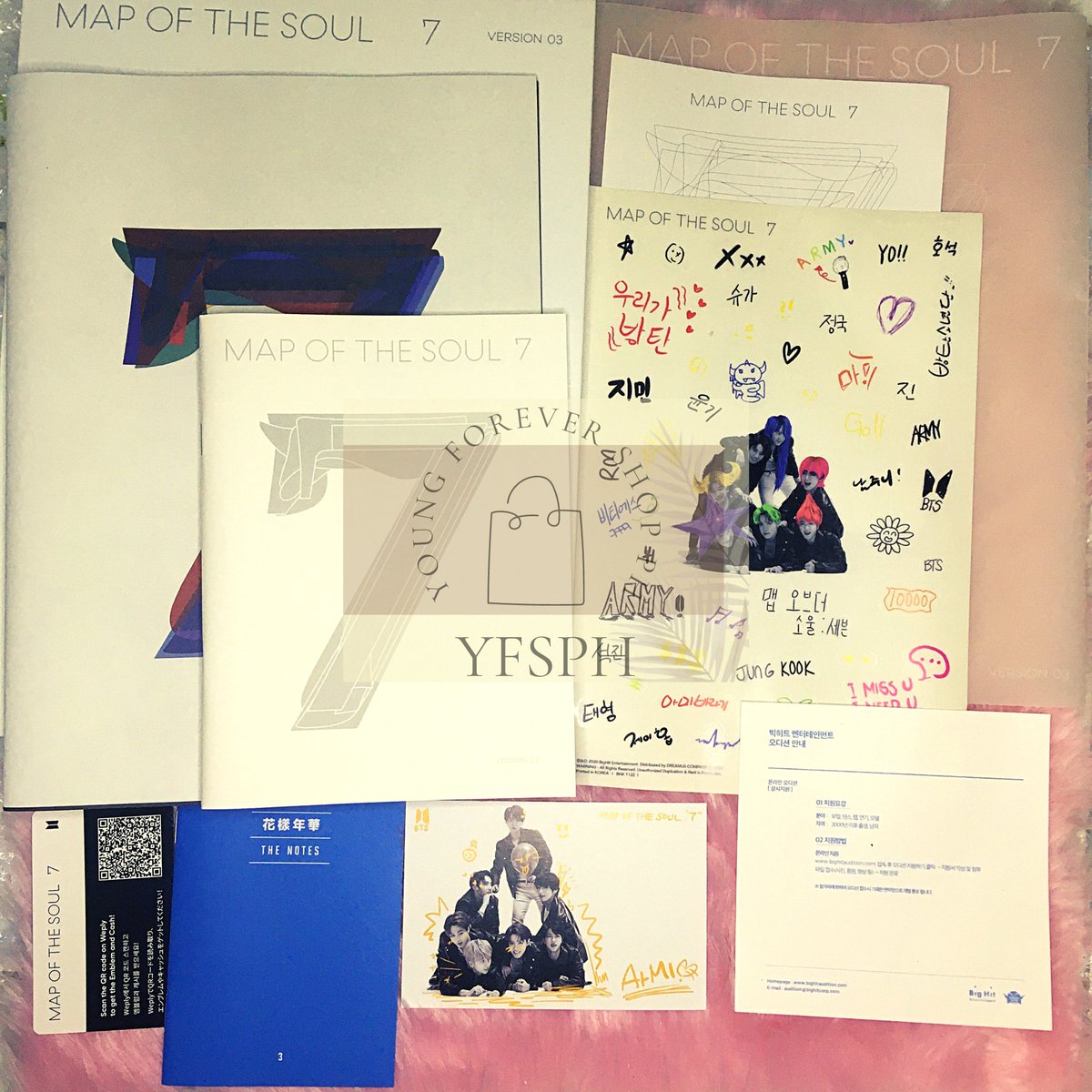 YFShopPH's tweet photo. BTS Map of the Soul 7 Album

VERSION : 1-4
📌INCLUSIONS: CD, tabloid ,lyric book, sticker, notes, postcard and coloring paper
💸 385 each + SF

📌MOP: GCASH

📍MOD: J&amp;T, LBC &amp; GGX
#BTS #unsealed #Album https://t.co/4r8YAOVLNv
