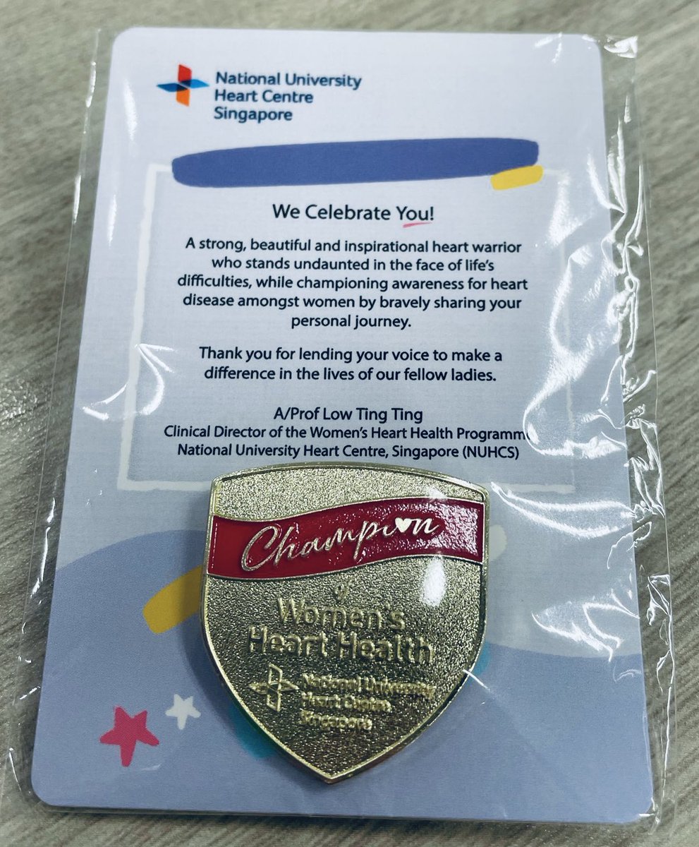 Yaaayy! Our lil pin tokens have arrived for our female patients, who campaigned with us for #WomenHeartHealth! Cant wait to gift them to our patient advocates and heroines! ♥️ 

#herheartmatters #heartmonth #IWD #NUHCS #Cardiology #CardioTwitter