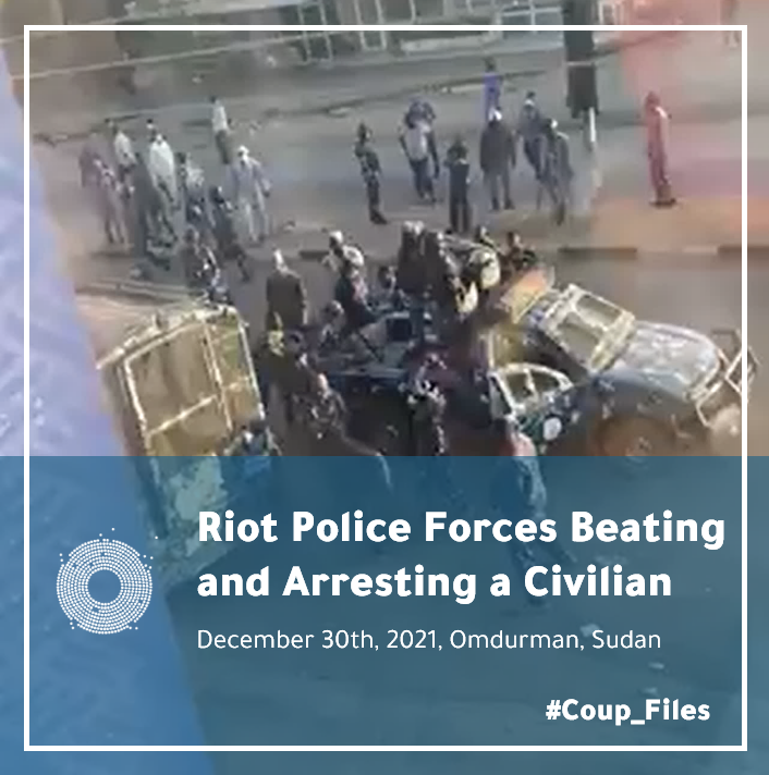 Sudan_Archive's tweet photo. The Sudanese Archive collected content that documents multiple arrests of civilians in Khartoum and Omdurman on Dec. 30, 2021. The collected data confirms that authorities used force to apprehend civilians along with indicators of excessive force.
#Dec30thMarch
#Coup_Files
#Sudan https://t.co/vAewIqu1GI