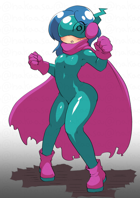 【NSFW】🔞ぴっちりスーツなので全裸じゃないからセーフですね('ω') 