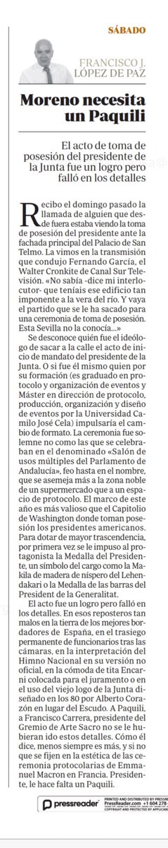 Muchas gracias <a href="/FranLopezdePaz/">Fran Lopez de Paz</a>. <a href="/Patricia_Pozo_/">Patricia del Pozo</a> <a href="/MacarenaOneill/">Macarena O'Neill</a> <a href="/ppintoralonso/">Pilar Pintor Alonso</a> <a href="/LorenaGarridoS2/">Lorena Garrido Serrano</a> <a href="/JARodriguez_TV/">José Antonio R.</a> <a href="/RafaelLaureanoM/">RAFAEL LAUREANO</a>