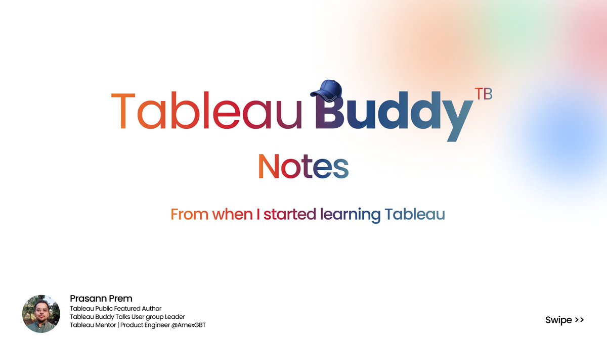 🔗linkedin.com/posts/prasannp…

Hey #datafam, download my handwritten Tableau notes from when I started learning in 2020.

I hope you found it useful!!😊

Note to my Tableau friends - I do love vizzing but I found my element in sharing my knowledge. Thank you for the support, guys!🤩