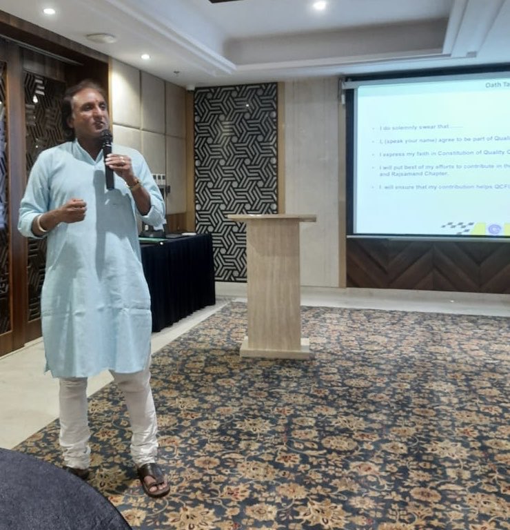 ManoJJoshiraj's tweet image. Quality Circle Forum of India, Rajasamand Chapter, ओद्योगिक नवाचारों व उत्तम गुणवत्ता युक्त उत्पाद निर्माण व प्रक्रिया पद्धति पर चर्चा करते हुए  ⁦@lubindia⁩  #QualityCircle