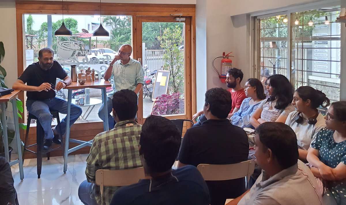 Ameya Ashok Naik (@kianayema) on Twitter photo Today in #wonklife: hanging out with <a href="/acorn/">Nitin Pai</a>, @ashish2727, <a href="/pranaykotas/">Pranay Kotasthane</a> & many fellow <a href="/TakshashilaInst/">Takshashila Institution</a> alumni at #FatLabrador Cafe Pune! Discussing coffee, religion, & global trade... Today in #wonklife: hanging out with <a href="/acorn/">Nitin Pai</a>, @ashish2727, <a href="/pranaykotas/">Pranay Kotasthane</a> & many fellow <a href="/TakshashilaInst/">Takshashila Institution</a> alumni at #FatLabrador Cafe Pune! Discussing coffee, religion, & global trade...
