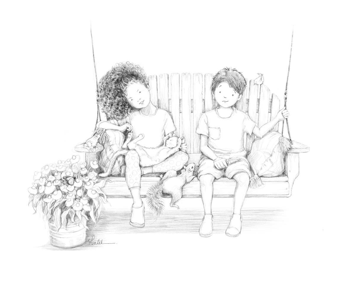 That feeling when a sketch becomes an illustration…there’s no rules, but at some point it all comes together and feels right. 

#scbwi #childrensbook #kidlit #kidlitart #drawing #pb #amquerying
