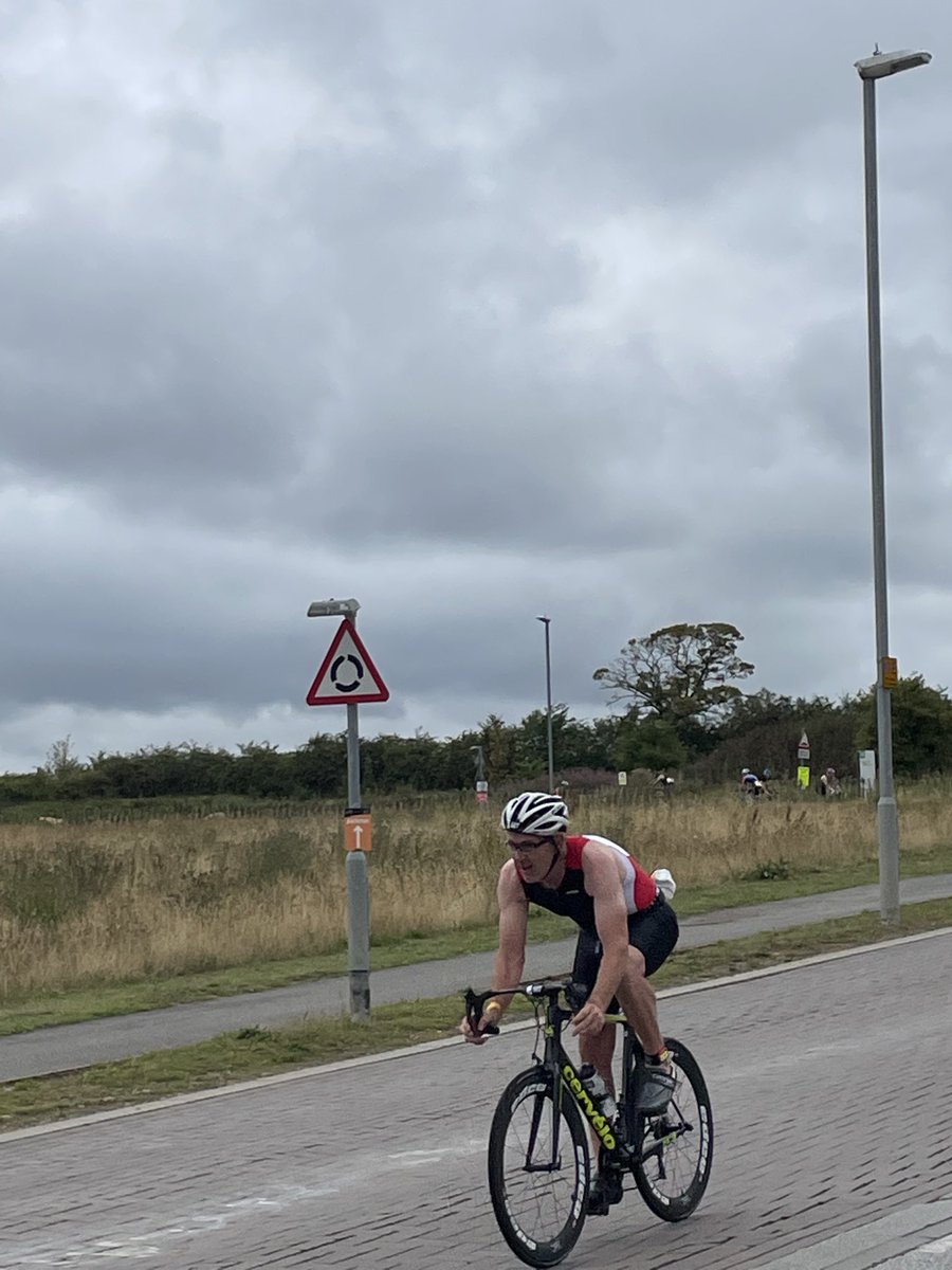 MortgageSusanne's tweet photo. Sprint triathlon in York @yorktriathlon old man @ITGarrod competing for the fire service #poolswim #bike next up #run stopped raining now ☔️ https://t.co/CgvExJvJNh