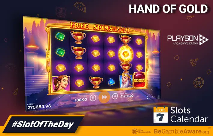 Playson played its cards very well with Hand of Gold, an ancient venture with fresh graphics and some popular features to keep you energised! 

Test it on our site: . For a golden experience, you may want to grab a special bonus as well!