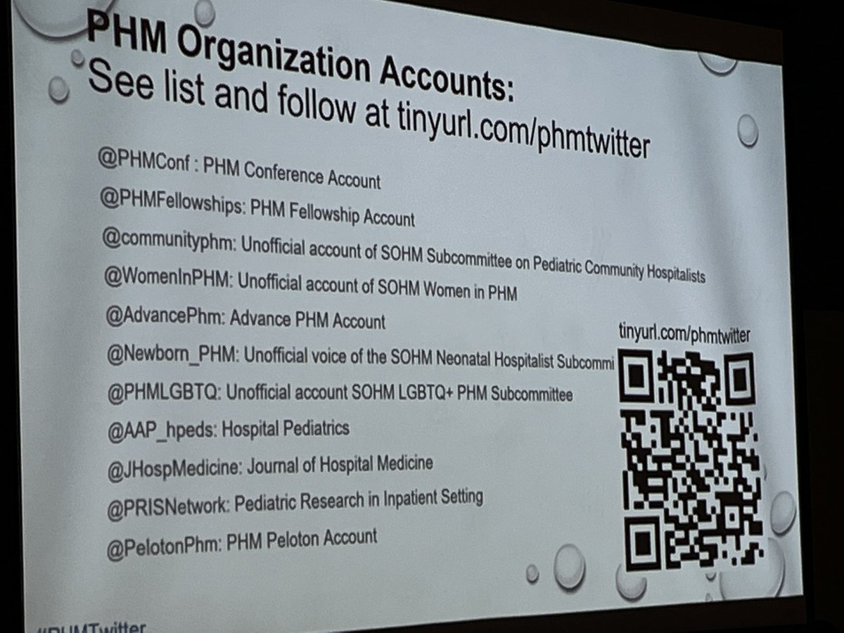 Community Pediatric Hospitalists (@communityphm) on Twitter photo Great slide on #PHMtwitter accounts to follow! Don't let the connecting and networking end today!
#CPHM #PHM22 <a href="/PHMConf/">PHM Conference</a> Great slide on #PHMtwitter accounts to follow! Don't let the connecting and networking end today!
#CPHM #PHM22 <a href="/PHMConf/">PHM Conference</a>