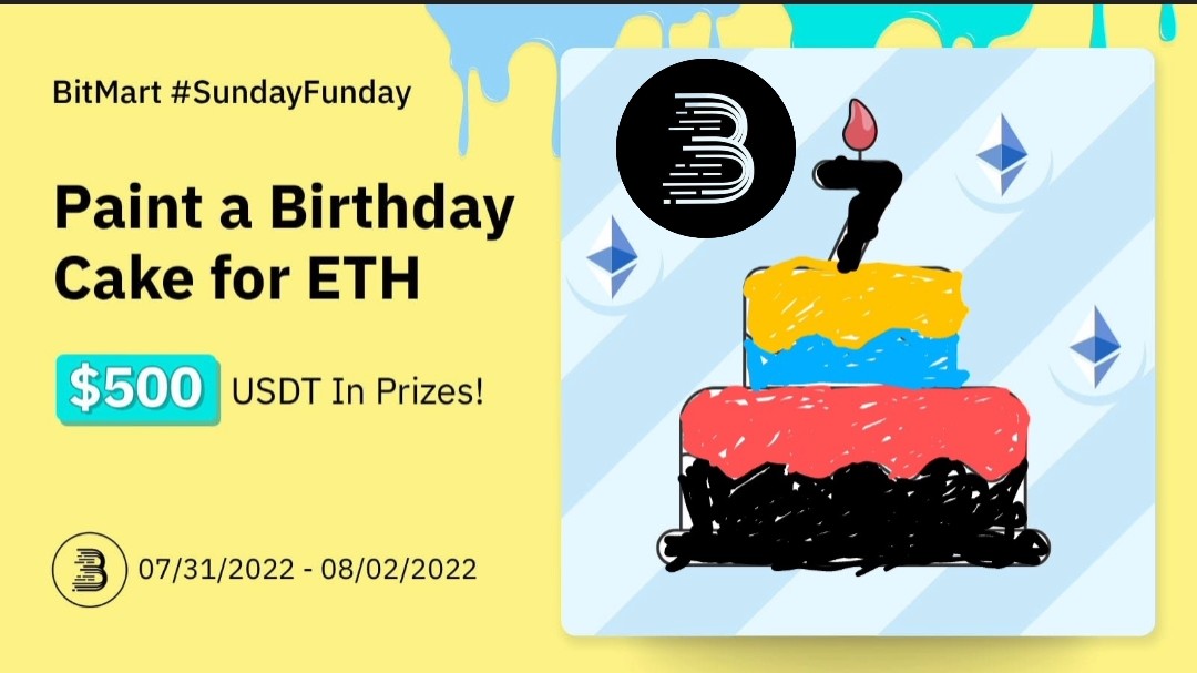 RtRSE12's tweet photo. @BitMartExchange Happy Birthday #ETH

@MoneyHeist100 
@Readead12 
@MDJahid11510283 

#ETHBDayCake https://t.co/6RPi4e2Fxc